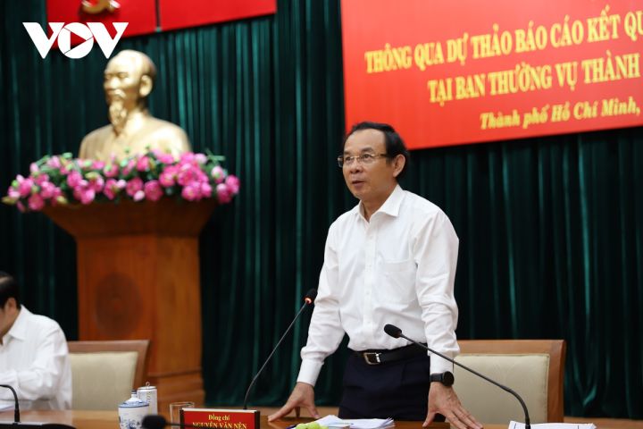 Ông Phan Đình Trạc công bố kết quả kiểm tra tại Ban Thường vụ Thành ủy TP.HCM