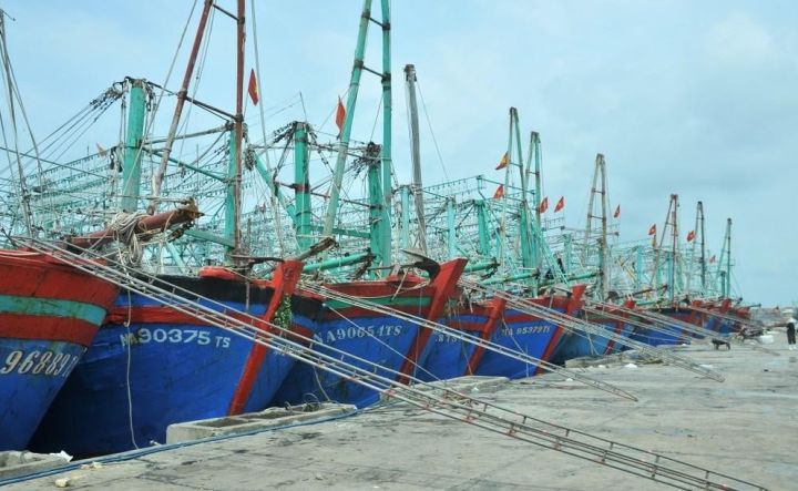 Nghệ An: 100% tàu thuyền đã được gọi vào trú ẩn tại các cảng và cửa lạch, cửa sông an toàn