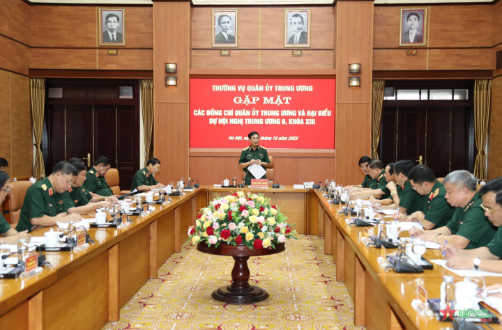 Thường vụ Quân ủy Trung ương gặp mặt đại biểu quân đội