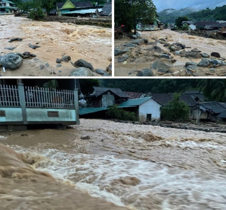 Hình ảnh xúc động từ tâm lũ: Dòng người hối hả vượt dòng nước dữ tiếp tế cho đồng bào gặp nạn