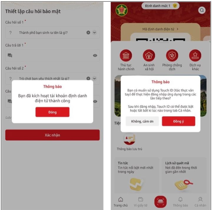 Phân biệt tài khoản định danh điện tử mức độ 1 và mức độ 2