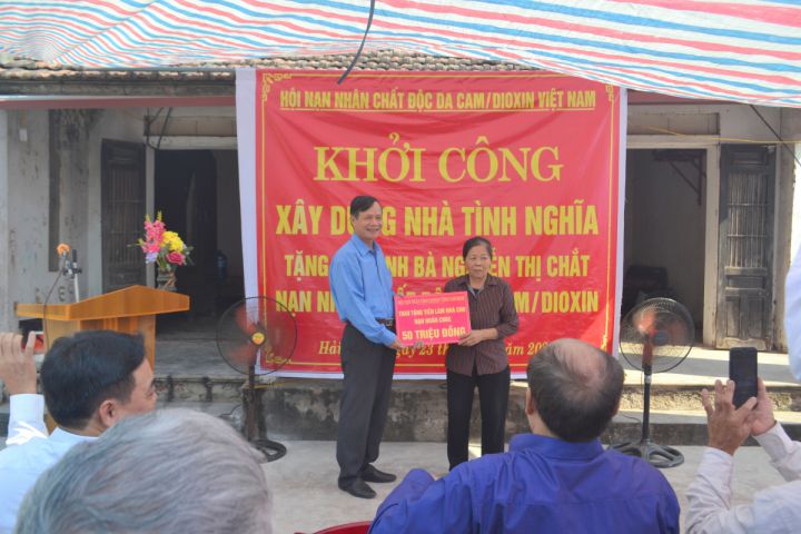 Hội tỉnh Nam Định khởi công xây dựng nhà tình nghĩa cho nạn nhân chất độc da cam