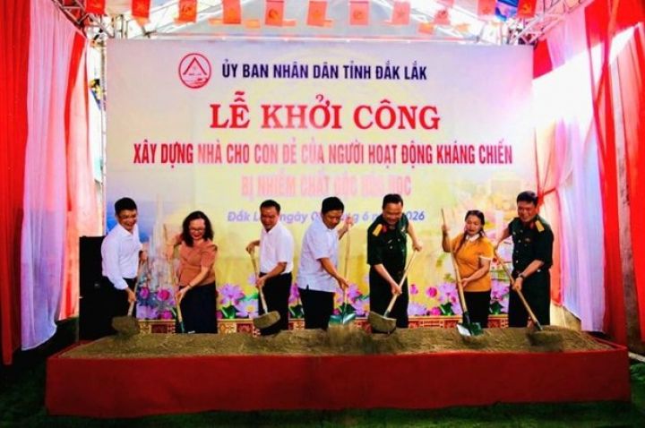 Đắk Lắk:  Khởi công xây dựng, sửa chữa 44 căn nhà tặng con người kháng chiến bị nhiễm chất độc hoá học