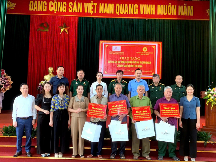 Tỉnh hội Bắc Ninh:  Trao quà cho các gia đình nạn nhân chất độc da cam có hoàn cảnh đặc biệt khó khăn