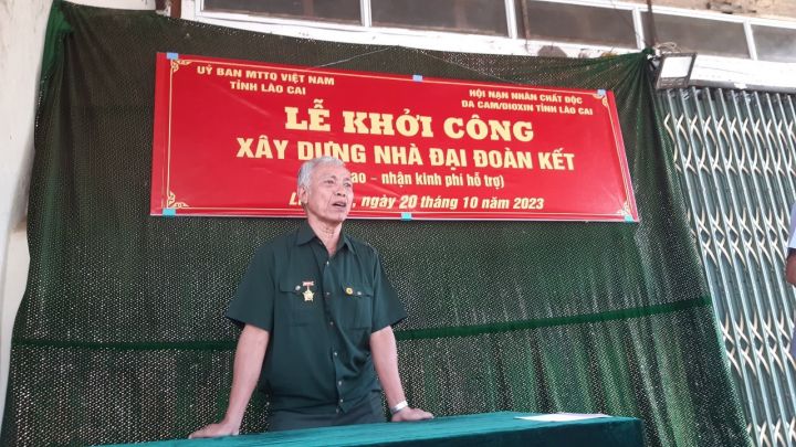 Lào Cai: Khởi công xây Nhà đại đoàn kết cho nạn nhân chất độc da cam