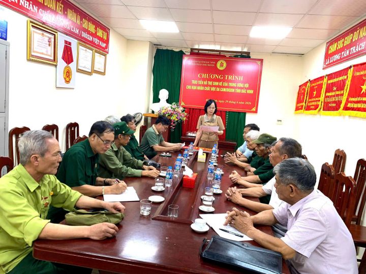 Tỉnh hội Bắc Ninh trao hỗ trợ sinh kế cho nạn nhân chất độc da cam