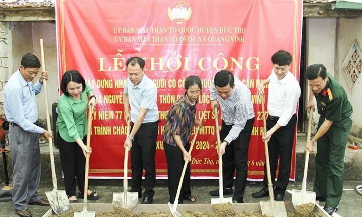 Hà Tĩnh: Xây dựng ngôi nhà yêu thương cho hộ có hoàn cảnh khó khăn ở huyện Hương Khê và Đức Thọ