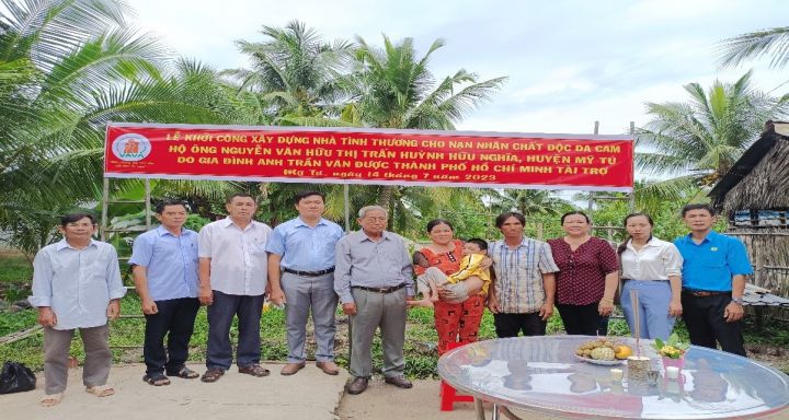 Hội huyện Mỹ Tú Khởi công xây nhà cho nạn nhân chất độc da cam