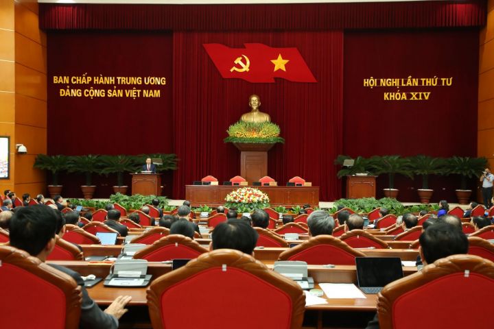 Thông báo Hội nghị lần thứ tư Ban Chấp hành Trung ương Đảng khóa XIV