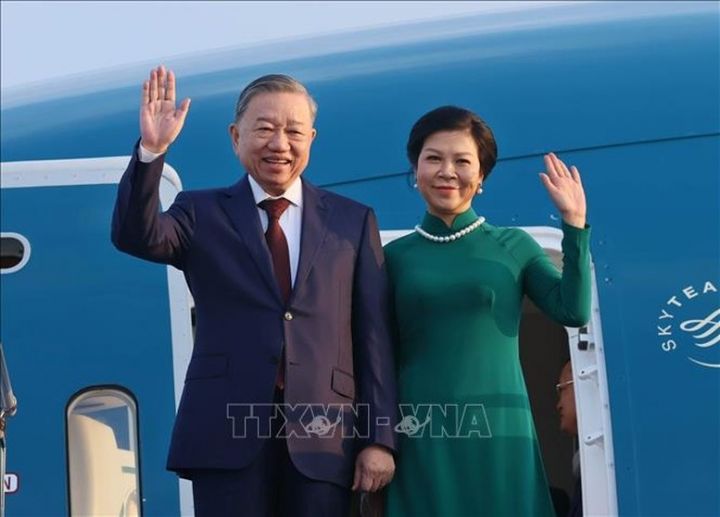Tổng Bí thư Tô Lâm và phu nhân lên đường thăm chính thức Anh