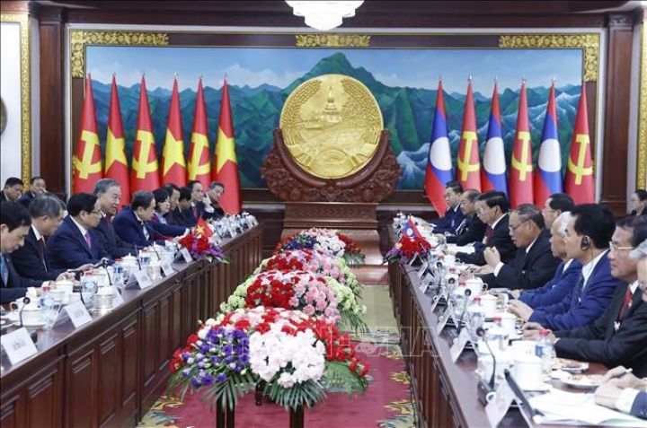 Tổng Bí thư Tô Lâm hội đàm với Tổng Bí thư, Chủ tịch nước Lào Thongloun Sisoulith