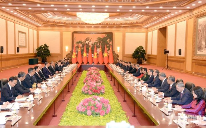 Tổng Bí thư, Chủ tịch nước Tô Lâm hội đàm với Tổng Bí thư, Chủ tịch Trung Quốc Tập Cận Bình