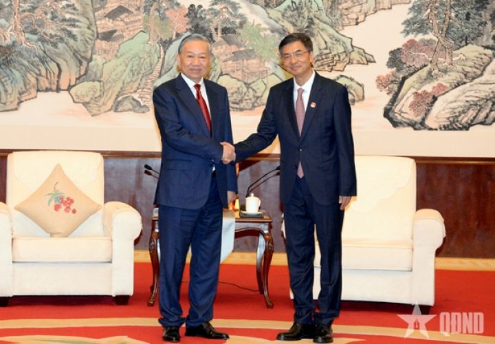 Tổng Bí thư, Chủ tịch nước Tô Lâm tiếp Bí thư Khu ủy Quảng Tây, Trung Quốc Trần Cương