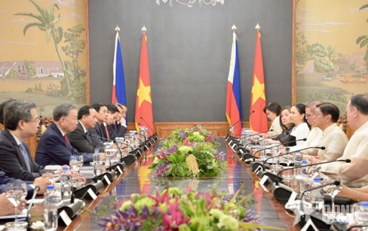 Tổng Bí thư, Chủ tịch nước Tô Lâm hội đàm với Tổng thống Philippines Ferdinand Romualdez Marcos Jr.