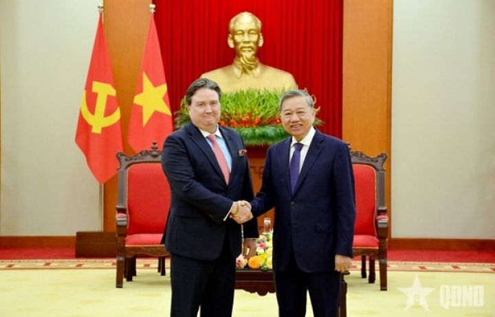 Tổng Bí thư Tô Lâm tiếp Đại sứ Hoa Kỳ Marc Evans Knapper