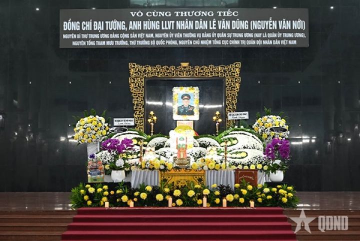 CẬP NHẬT: Cử hành trọng thể Lễ viếng, Lễ truy điệu đồng chí Đại tướng Lê Văn Dũng