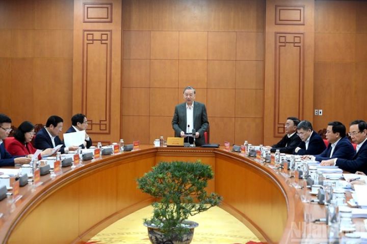 Tổng Bí thư Tô Lâm: Chuẩn bị thật tốt các điều kiện để tổ chức thành công Đại hội XIV của Đảng