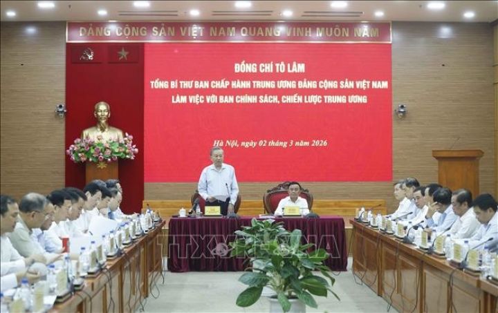 Tổng Bí thư Tô Lâm: Hoàn thiện “bản thiết kế tổng thể” cho mô hình tăng trưởng kinh tế hai con số