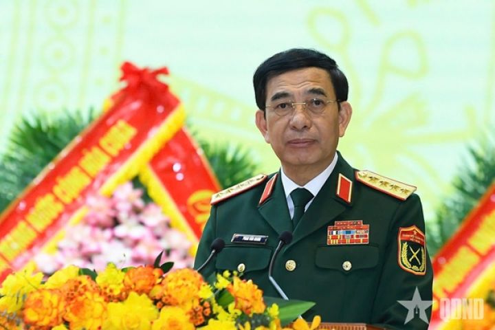 Đại tướng Phan Văn Giang dự lễ đón nhận huân, huy chương tại Tổng cục II