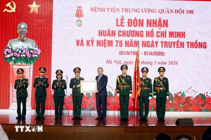 Tổng Bí thư Tô Lâm dự Lễ Kỷ niệm 75 năm Ngày truyền thống của Bệnh viện 108