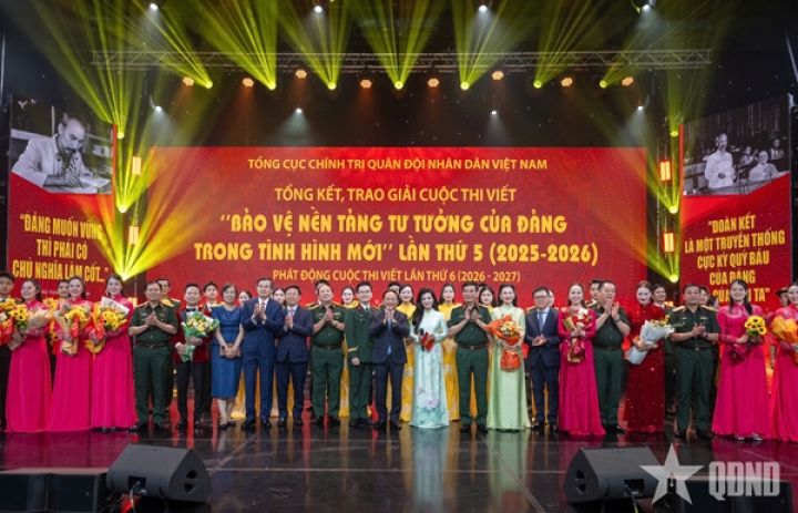 Tổng kết và trao giải Cuộc thi viết “Bảo vệ nền tảng tư tưởng của Đảng trong tình hình mới” lần thứ 5 (2025-2026), phát động Cuộc thi viết lần thứ 6 (2026-2027)