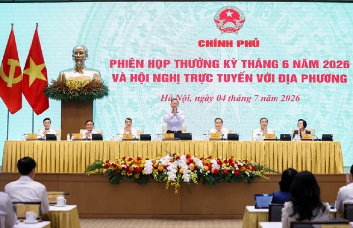 Tổng Bí thư, Chủ tịch nước Tô Lâm dự Phiên họp Chính phủ thường kỳ tháng 6-2026 và Hội nghị trực tuyến Chính phủ với địa phương