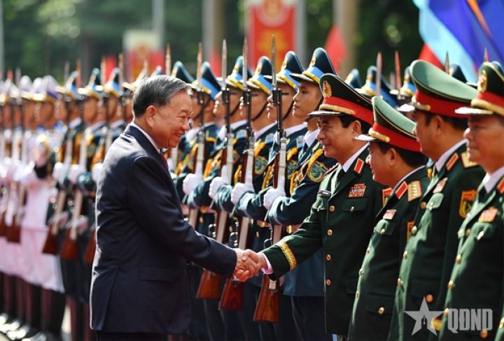 Tổng Bí thư Tô Lâm dự lễ kỷ niệm 80 năm Ngày truyền thống Bộ Tổng Tham mưu Quân đội nhân dân Việt Nam
