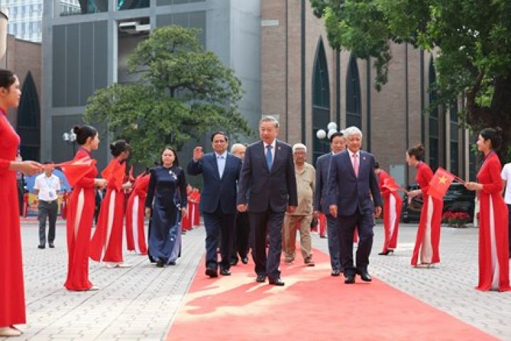 Tổng Bí thư Tô Lâm dự và phát biểu chỉ đạo Đại hội đại biểu Đảng bộ MTTQ, các đoàn thể Trung ương lần thứ I, nhiệm kỳ 2025-2030