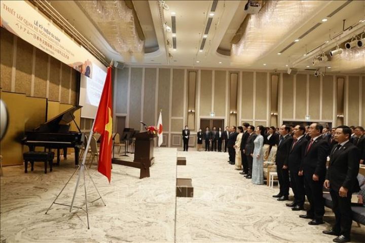 Chủ tịch nước Võ Văn Thưởng dự lễ kỷ niệm 50 năm thiết lập quan hệ ngoại giao Việt Nam-Nhật Bản