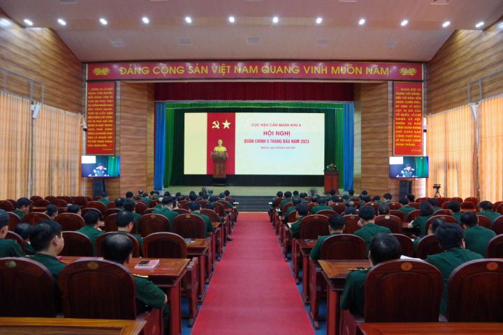 Quân khu 4: Cục Hậu cần tổ chức Hội nghị Quân chính 6 tháng đầu năm 2023