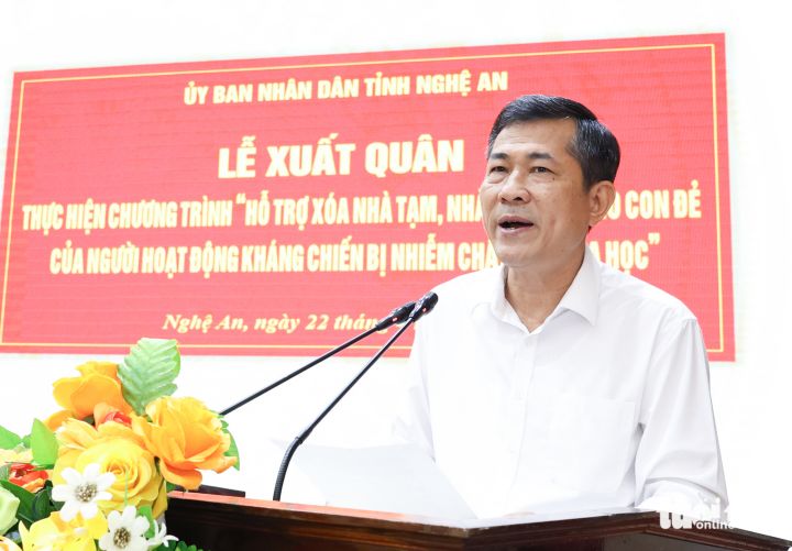 Nghệ An làm 229 nhà '3 cứng' cho con của người tham gia kháng chiến nhiễm chất độc hoá học