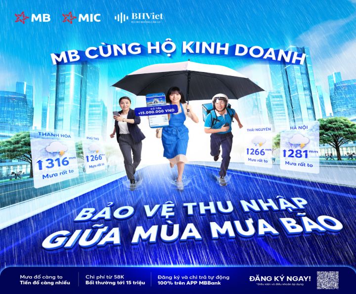 Nhẹ gánh âu lo nhờ có MB bảo vệ nguồn thu nhập mùa bão