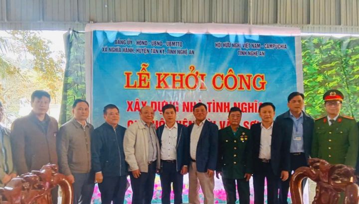 Hội hữu nghị Việt Nam –Campuchia hỗ trợ nhà ở cho người có công với cách mạng