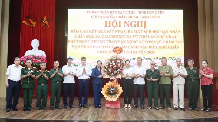 Hội Nạn nhân chất độc da cam/dioxin xã Vũ Thư họp Ban Chấp hành sau sáp nhập