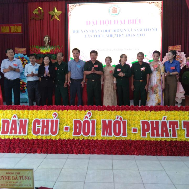 HỘI NẠN NHÂN CHẤT ĐỘC DA CAM/DIOXIN XÃ NAM THÀNH TỔ CHỨC THÀNH CÔNG ĐẠI HỘI LẦN THỨ NHẤT, NHIỆM KỲ 2026-2031