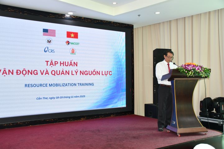 Khai mạc lớp tập huấn: “VẬN ĐỘNG VÀ QUẢN LÝ NGUỒN LỰC” đối với cán bộ Hội NNCĐDC/dioxin các tỉnh thành phố phía Nam