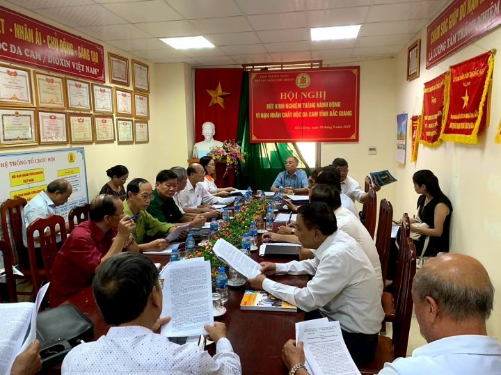 Tỉnh hội Bắc Giang rút kinh nghiệm Tháng hành động vì nạn nhân chất độc da cam năm 2023   