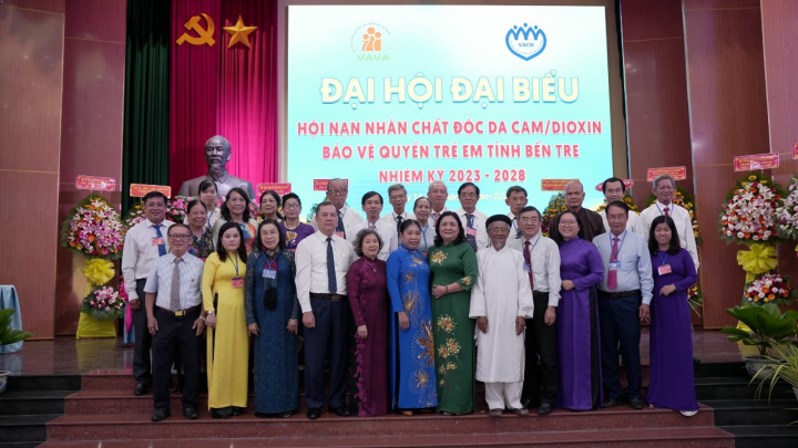 Đại hội Hội Nạn nhân chất độc da cam/dioxin – Bảo vệ quyền trẻ em  tỉnh Bến Tre, khoá IV, nhiệm kỳ 2023-2028