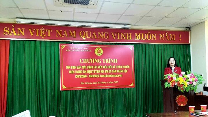 Tỉnh hội Bắc Giang: Tổ chức Chương trình tôn vinh, gặp mặt cộng tác viên tiêu biểu viết tin, bài trên Website của Tỉnh hội
