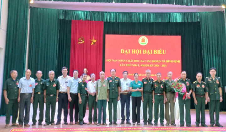 Hội Nạn nhân chất độc da cam/dioxin xã Bình Định tổ chức Đại hội đại biểu lần thứ I, nhiệm kỳ 2026 - 2031