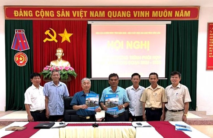 Hội Cựu chiến binh và Hội Nạn nhân chất độc da cam/dioxin tỉnh Đắk Lắk ký kết chương trình phối hợp hoạt động giai đoạn 2024-2026 