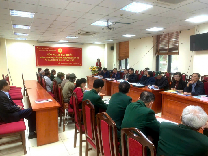 Tỉnh hội Bắc Ninh: Tập huấn nghiệp vụ công tác Hội cho cán bộ Hội cơ sở