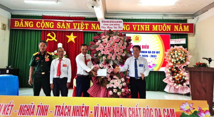 Đại hội Hội Nạn nhân chất độc da cam/dioxin xã Cư Jút nhiệm kỳ 2026-2031 thành công tốt đẹp