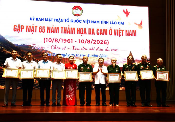 Lào Cai: Gặp mặt nhân dịp 65 năm Thảm họa da cam ở Việt Nam (1961 - 2026)