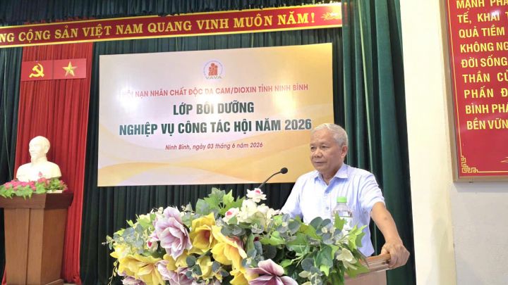 Ninh Bình: Bồi dưỡng nghiệp vụ công tác Hội cho cán bộ Hội Nạn nhân chất độc da cam/dioxin
