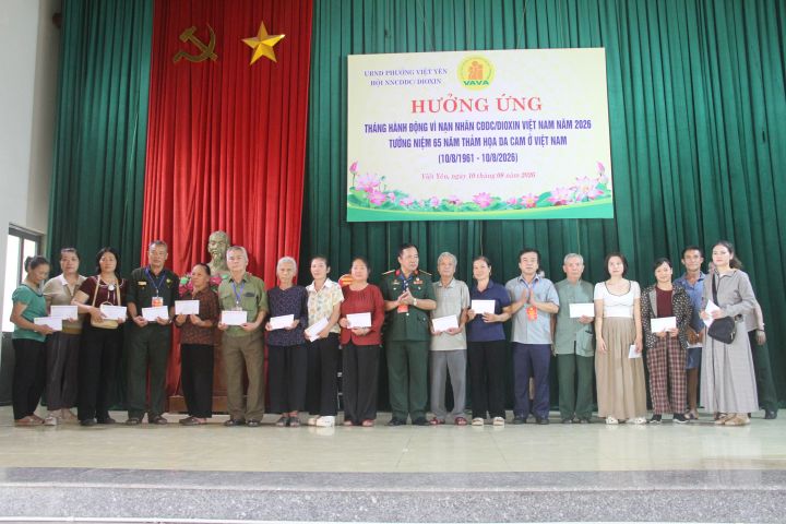 Việt Yên: Lan tỏa nghĩa tình, chung tay xoa dịu nỗi đau da cam