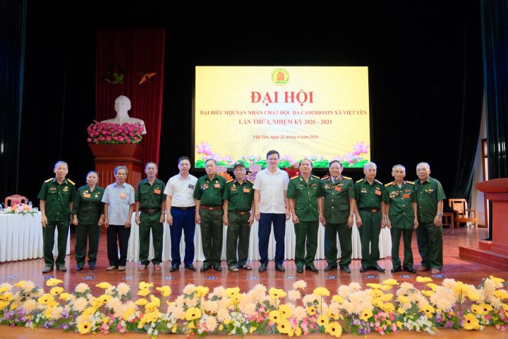  Đại hội đại biểu Hội Nạn nhân chất độc da cam/dioxin xã Việt Yên lần thứ I, nhiệm kỳ 2026 – 2031 thành công tốt đẹp