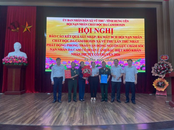 Hội Nạn nhân chất độc da cam/dioxin xã Vũ Thư họp Ban Chấp hành sau sáp nhập
