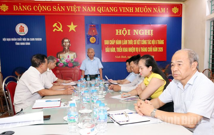 Hội Nạn nhân chất độc da cam/dioxin tỉnh Ninh Bình triển khai nhiệm vụ 6 tháng cuối năm 2026