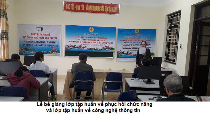 Tỉnh hội Thái Bình: Phát huy tác dụng của các thiết bị được tài trợ để chăm sóc nạn nhân chất độc da cam   